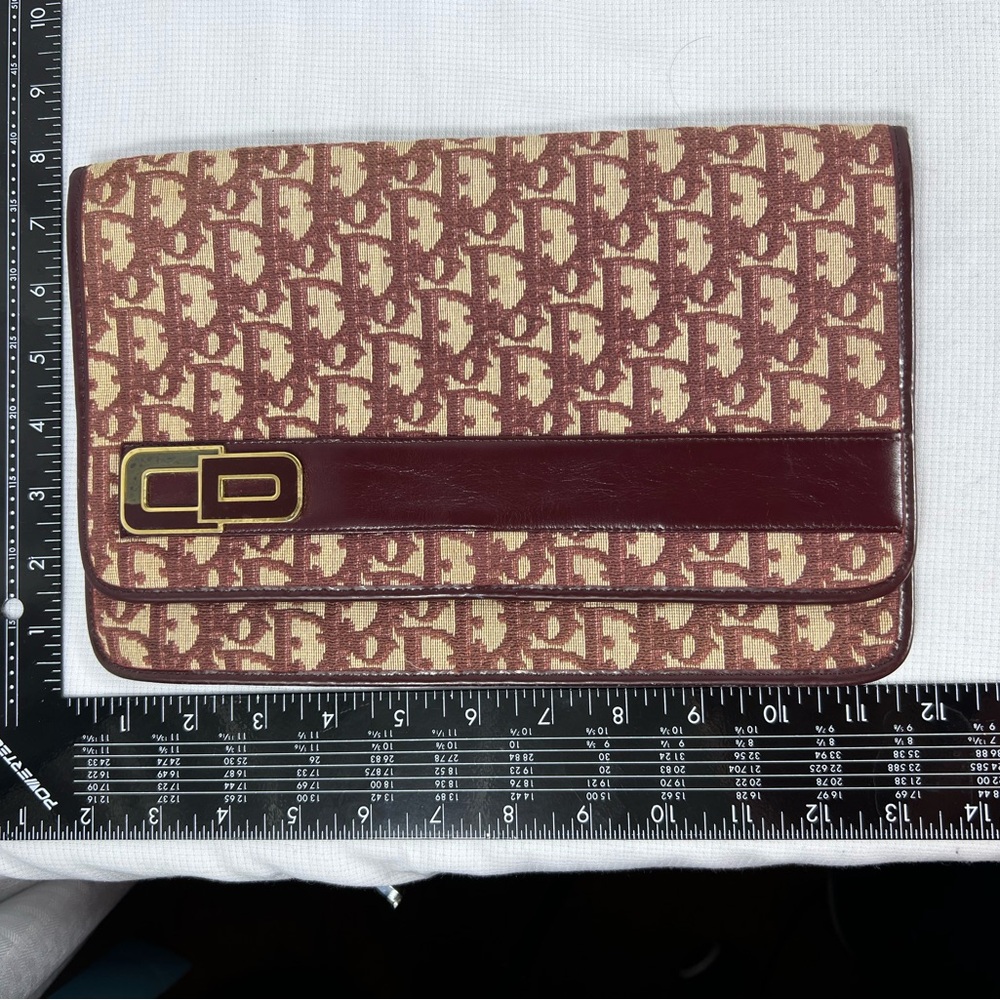 Dior Brown and Cream Clutch - Picture 15 of 15